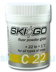 Порошок SkiGo Fluor powder C22 +22/+1, yellow, 30 г