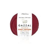 Пряжа Gazzal Baby Cotton XL 3439 красный