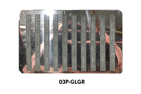 Подпятник 03 металл-пластик (прямоугольный)