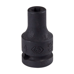 KING TONY (253504M) Головка торцевая ударная шестигранная 1/4", 4 мм