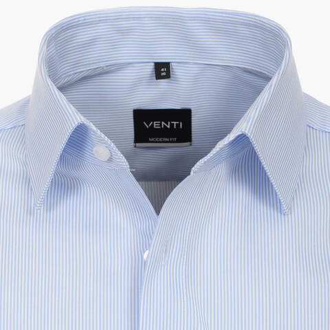 Сорочка мужская Venti Modern Fit 134097800-100 в бело-голубую полоску
