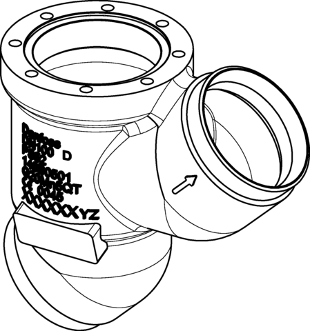 Корпус клапана SVL 100 Danfoss 148B6017