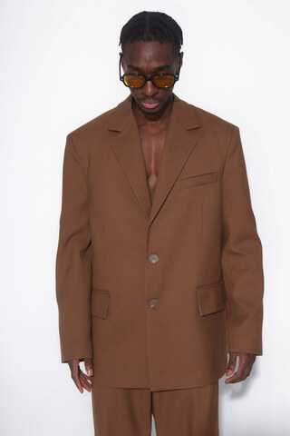 Пиджак мужской оверсайз, коричневый