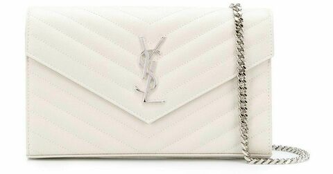 Клатч Saint Laurent Monogram Mini белый