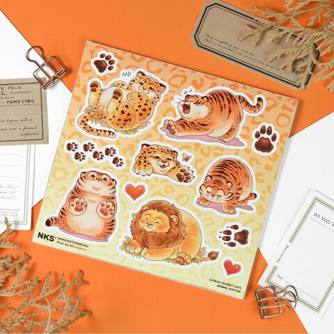 Стикеры NKS Q-PACK CHUBBY CATS