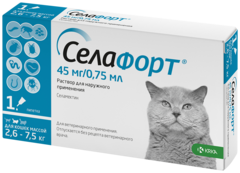 Селафорт капли для кошек для наружнего применения противопаразитпрный