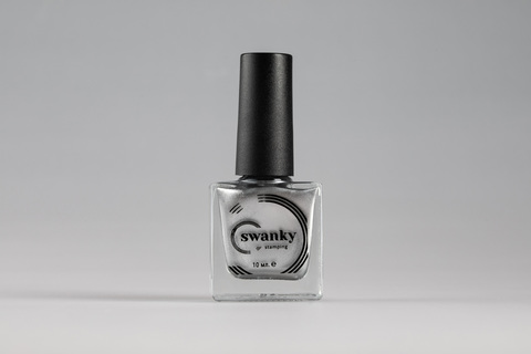 Лак для стемпинга Swanky Stamping №004, серебро, 10 мл.