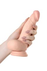 Реалистичный перезаряжаемый вибратор REALSTICK ELITE VIBRO с пультом ДУ - 18,5 см. - 