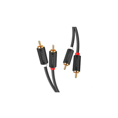 Кабель UGREEN AV104 (10520) 2RCA Male to 2RCA Male Cable 5м черный