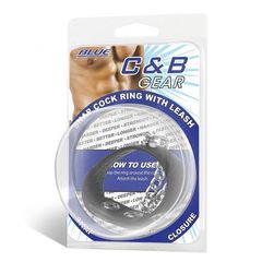 Утяжка на пенис с поводком Snap Cock Ring With 12