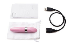 Лиловый вибратор Mia Petal Pink с зарядкой от USB (LELO)