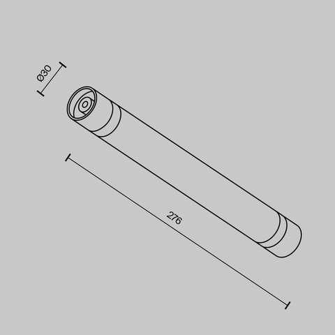 Комплектующие для систем освещения с токоведущими элементами Maytoni Accessories for system shelf CA011-L300-B