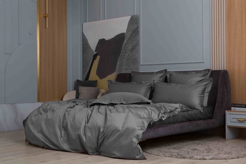 Наволочки 2шт 50х70 German Grass Graphite Allure темно-серый