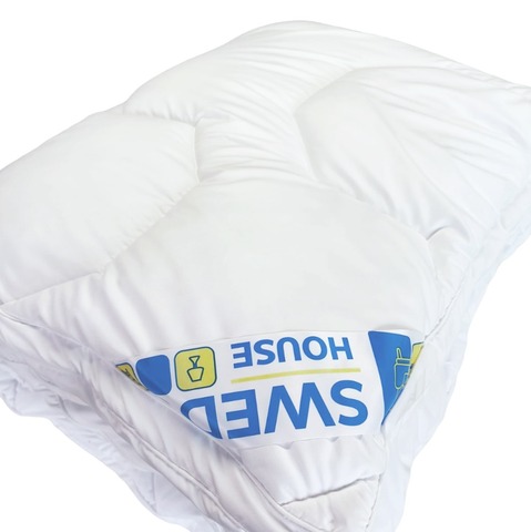 Одеяло стеганое двойное теплое 150*200 DUO, хлопок/полиэстер/полиэфирное волокно