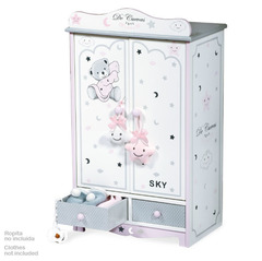 DeCuevas Гардеробный шкаф для куклы серии Скай 54 см (54024)