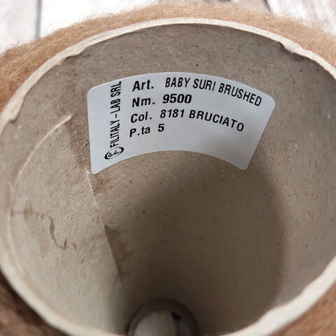 Вспушенная бэби сури альпака Filitaly Lab / BABY SURI BRUSHED 950 кэмел