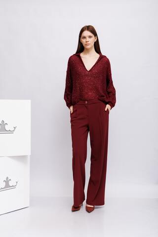 Marc Cain Брюки -палаццо с высокой посадкой