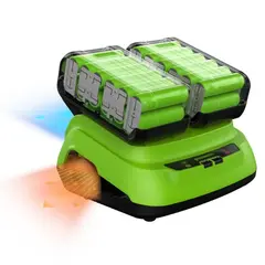 Ультрабыстрое зарядное устройство Greenworks 24V 8А G24X2C8 на 2 аккумулятора