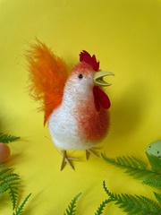 Курица-курочка, пасхальный декор, миниатюра, высота 13 см, 1 шт.