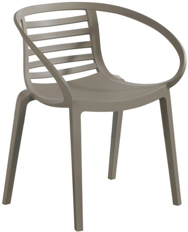 Кресло пластиковое Papatya Mambo, тортора