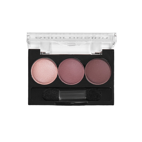 Тени для век 3-х цветные COLOR MANIA тон 037 первая сирень