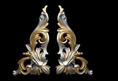 Силиконовый молд № 0013 Вензели