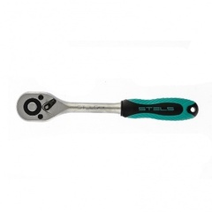 Ключ-трещетка 3/8 72 зуба с быстрым сбросом CrV 2-х комп.рукоятка Stels