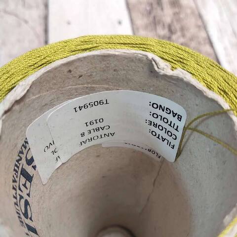 Хлопок мерсеризованный SESIA CABLE 670 зеленая горчица