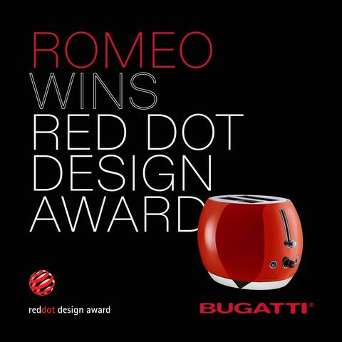 Тостер Bugatti Romeo Hot Red (02-RMC3)