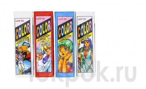 Жевательная резинка в пластинках Color Lotte, 12,5 гр