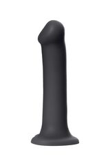 Черный фаллос на присоске Silicone Bendable Dildo XL - 20 см. - 