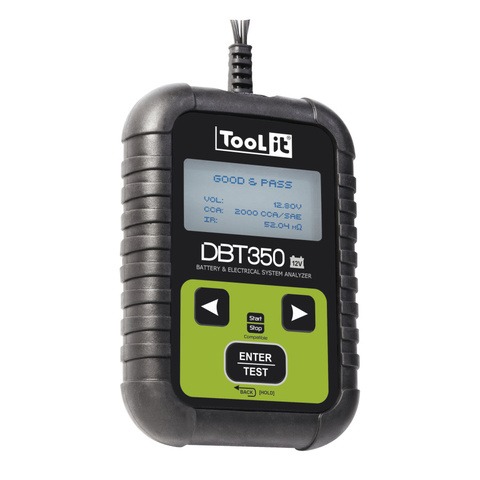 Тестер аккумуляторных батарей TooliT BT350
