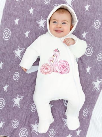 Комбинезон (термобелье) с принтом "Лебеди"