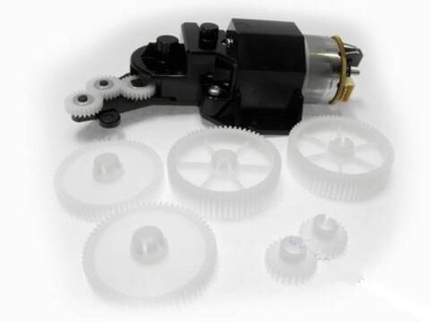 Мотор привода в сборе HP DJ T610/T620/T770/T790, T1100/T1200/T1300, T2300, Z2100/Z3100/Z5200 (Q6718-67017/Q5669-60697)