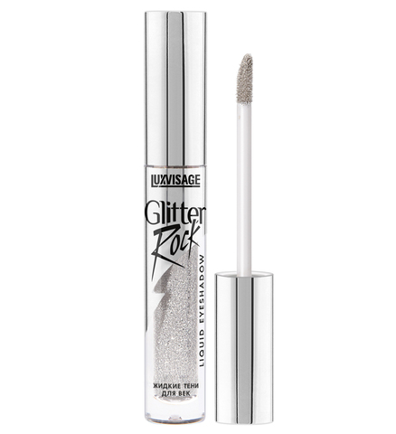 LuxVisage Тени жидкие Glitter Rock тон 301 Серебряный