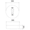 Раковина накладная стеклянная ABBER Glas AK2301B черная