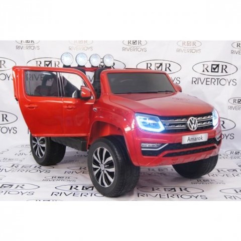 Электромобиль Rivertoys Volkswagen Amarok M999MM-CHERRY-GLANEC (вишневый глянец)