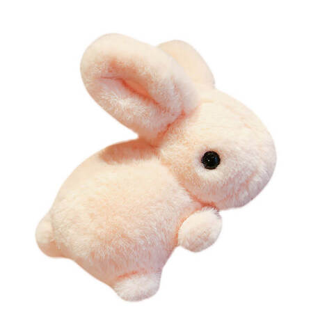 Игрушка Зайка розовый 28см