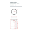 ArtCeram Vogue ACA058 17 Консоль, Artceram, Vogue, ширина, мм-440, глубина, мм-440, материал-металл, цвет-Matt Black