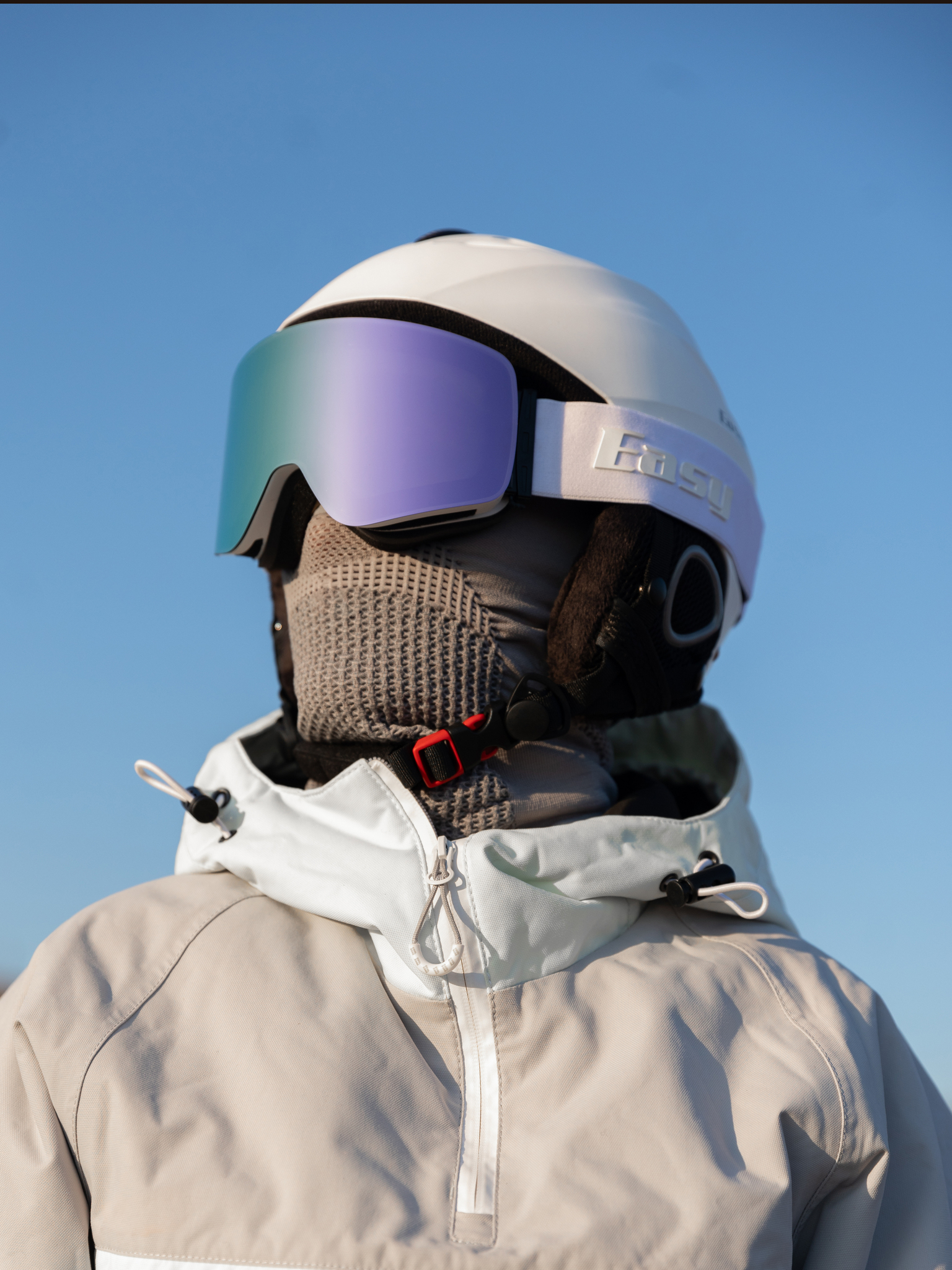 Маска горнолыжная EasyRider WHITE цвет фиолетовый - Маски горнолыжные | iRide shop фото 4