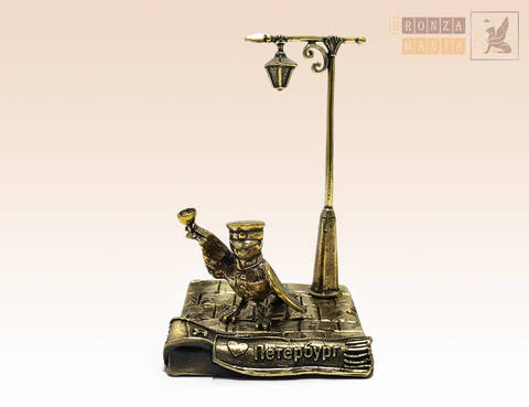 фигурка Чижик-Пыжик с рюмкой - Люблю Питер под фонариком