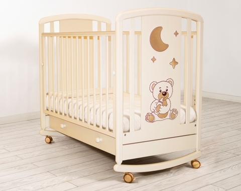 Кровать детская К-2002-30м "Жаклин" (слоновая кость)