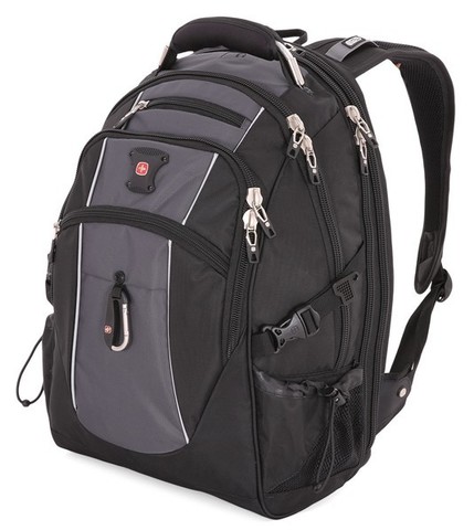Рюкзак WENGER ScanSmart, цвет чёрный/серый, отделение для ноутбука 15