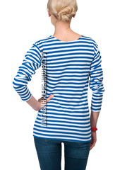 Купить Тельняшка летняя ВДВ (голубая полоса) ГОСТ МИНОБОРОНЫ в Магазине тельняшек