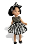 Нарядный комбинезон и платье - На кукле. Одежда для кукол, пупсов и мягких игрушек.