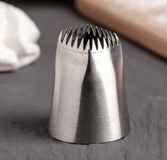 Насадка кондитерская квадрат d=3,5 см, выходное отверстие=2 см