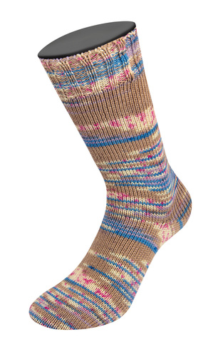 Lana Grossa Cool Wool Print 4 Socks 7203