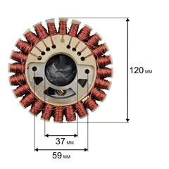 Статор DDE DPG2101i малый/сторона стартера (2101-2900-1131)