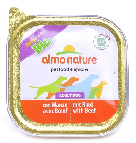 Консервы (ламистер) Almo Nature Daily Menu Bio - Pate Beef