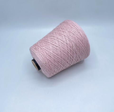 Fil-lab (пр.Италия),art.Paillettes,350м/100гр, 100% Меринос+пайетка(розовое золото) цвет-Розовый. арт-33364